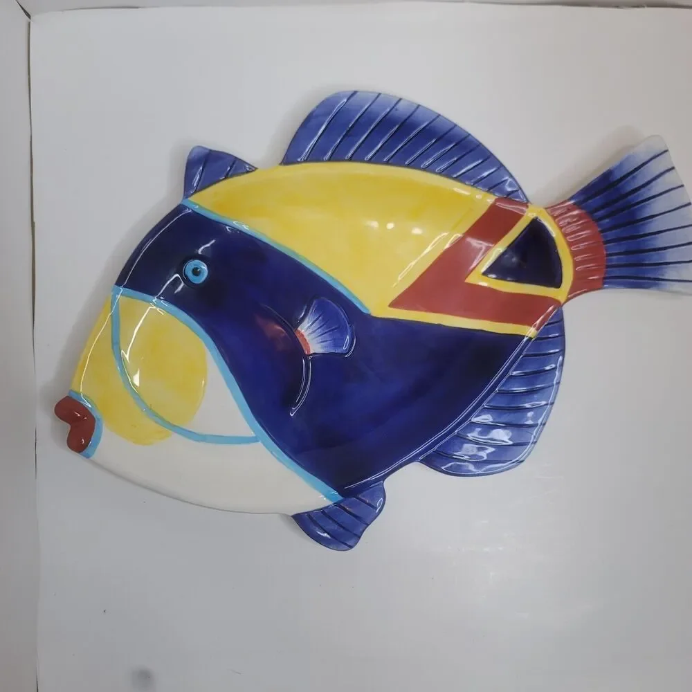 Style Eyes By Baum Bros Tropical Fish Collection Ceramic Dish